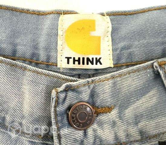 Bermuda O Short Marca Think Talla 42 Celeste - Imagen 3