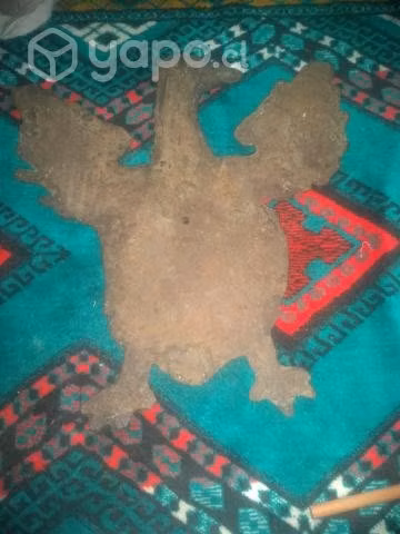 Antiguo Emblema aguila casa romana fierro fundido