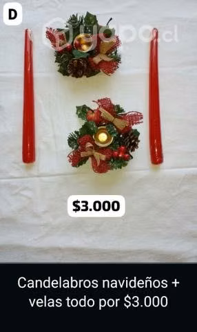 Artículos navideños en venta