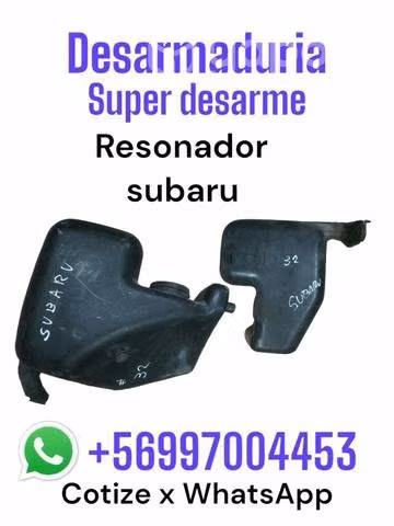 Resonador Subaru desarmaduría