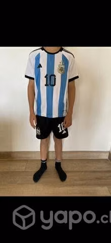 Camiseta y short Messi Arg 2022 (Niño 5-8años)