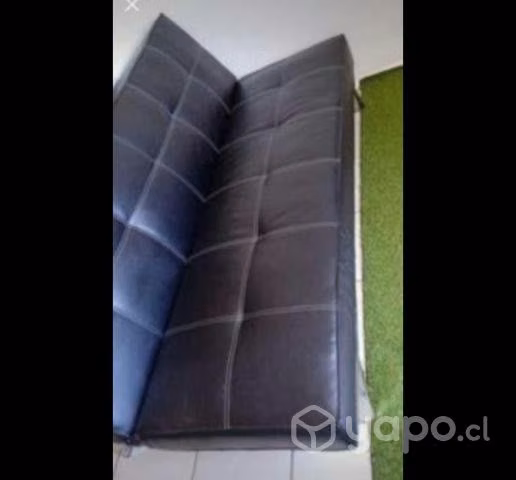 Sofa cama negro - Imagen 2