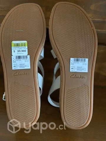 Clarks sandalias cuero