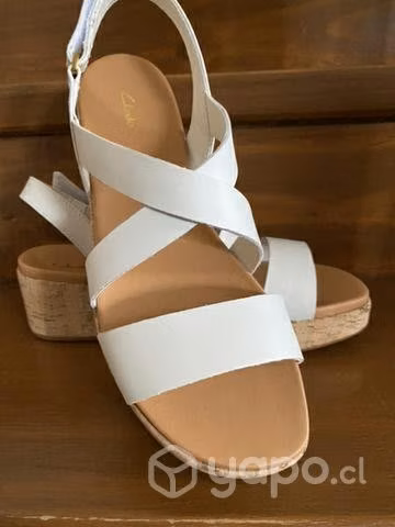 Clarks sandalias cuero