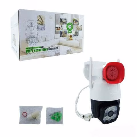 Camara ip inalambrica WiFi con micrófono y sirena