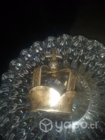 Corona santo Antigua de plata colonial - Imagen 2