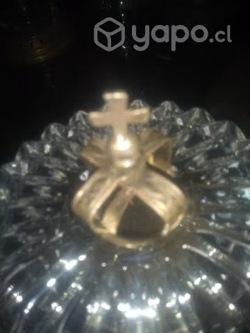 Corona santo Antigua de plata colonial - Imagen 5