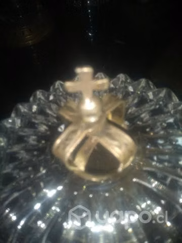 Corona santo Antigua de plata colonial - Imagen 4