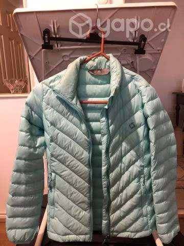Parka Doite verde agua de pluma