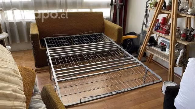 Sillón Cama Grande de Plaza y Media Antiguo