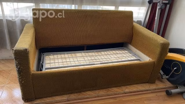 Sillón Cama Grande de Plaza y Media Antiguo