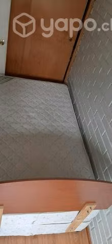 Cama Cid con colchón y respaldo 1 plaza