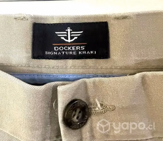 Short No Elástico Marca Dockers Talla 36 Café - Imagen 3
