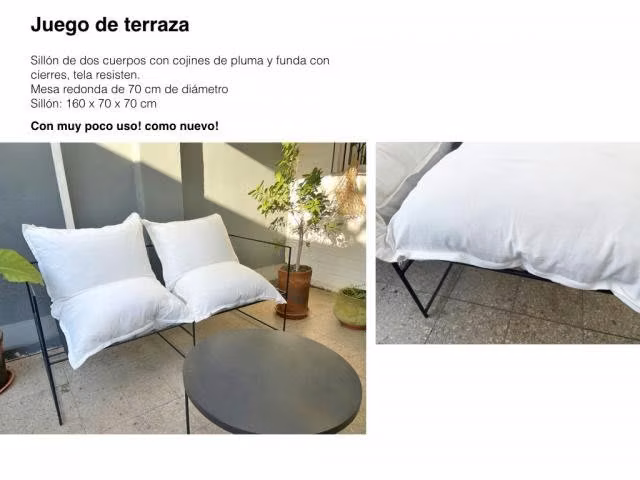 Juego de terraza