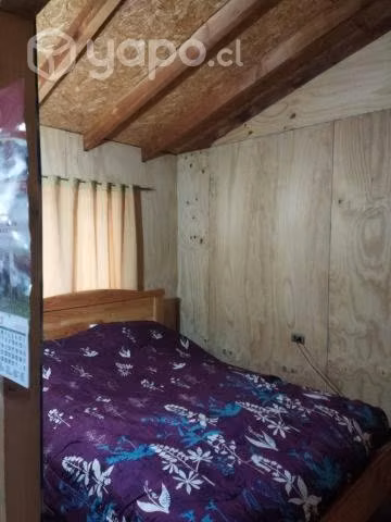 Cabaña de 36 m2, patio de 1000 m2, dos dormitorio