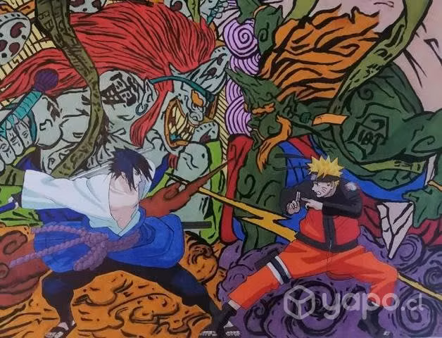 Cuadro Naruto Shippuden hecho a mano - Imagen 2