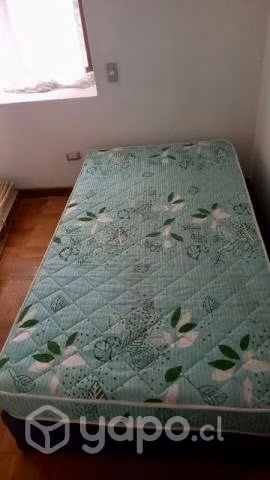 Cama de 1.5 plaza box pring. Base y colchón - Imagen 5
