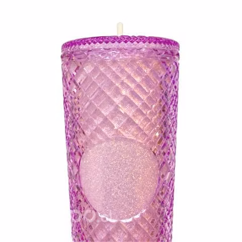 Vaso Térmico Mora Glitter Brillos Tipo Starbucks
