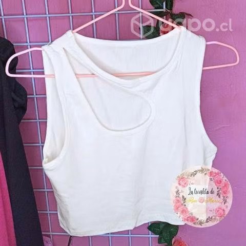Crop Top Abierto Estilo Zara - Imagen 2