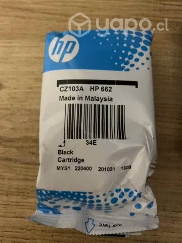 Tinta impresora HP 662, NEGRO