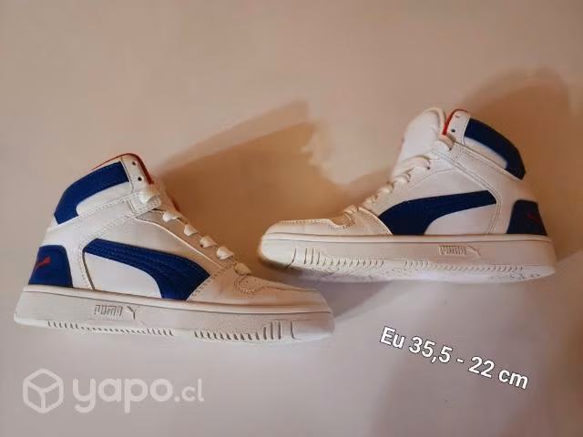 Zapatillas Puma Rebound niño Blancas - Imagen 4