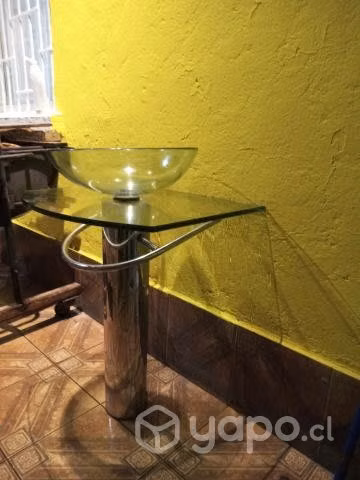 Lavamano de vidrio usado