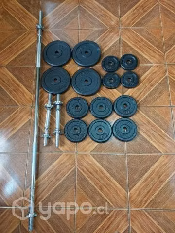Set de pesas usada solo un par de veces