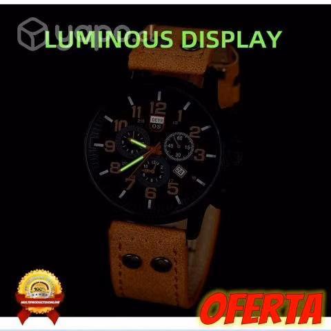 Reloj De Hombre Con Calendario Incluye 3 Pulseras