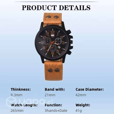 Reloj De Hombre Con Calendario Incluye 3 Pulseras