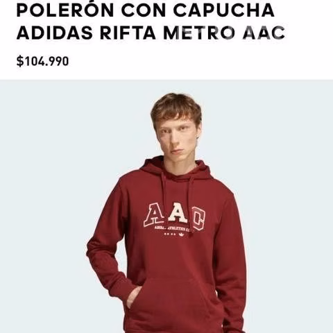 Polerones Adidas hombre