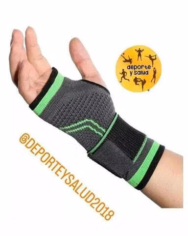 Muñequera palmar con ajuste extra en muñeca