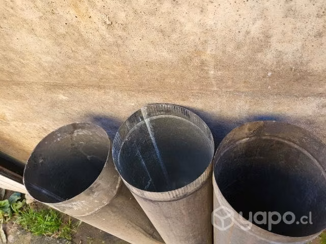 Tres Cañones de 8" excelente estado. Aprox 3 mts - Imagen 3