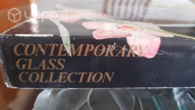 Juego de Fuente y Plato de cristal tallado.Nuevo