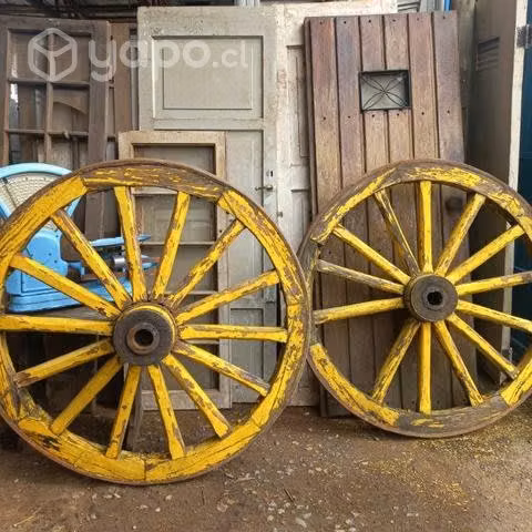 Ruedas de carreta antiguas