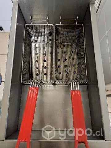 Freidora a gas, con termostato, excelente estado