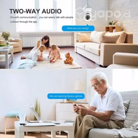 Camara Ip Ampolleta Inteligente 360° 5g