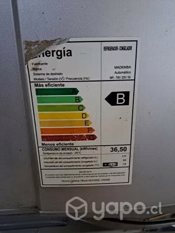 Refrigerador mademsa