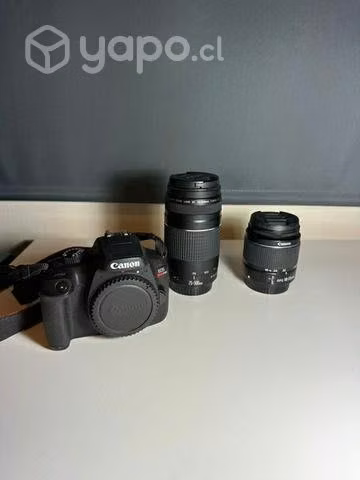 Camara canon eos rebel t100 + lente extra
