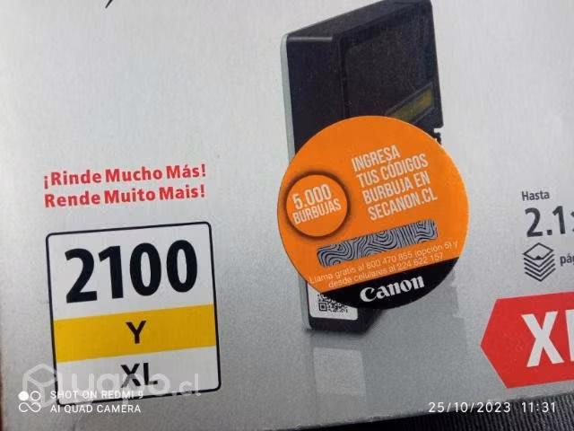 Packs de tintas canon 2100xxl colores originales d