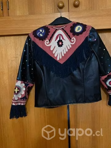 Chaqueta PU bordada ( india Chic) - Imagen 5