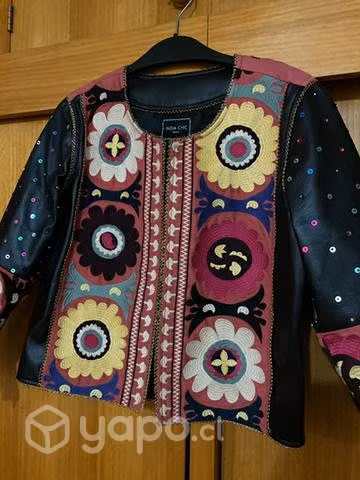 Chaqueta PU bordada ( india Chic) - Imagen 2