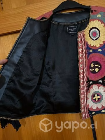 Chaqueta PU bordada ( india Chic) - Imagen 3