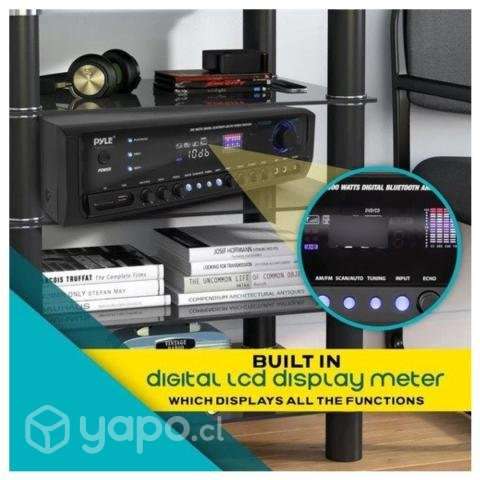Amplificador Receiver Pyle Con Bluetooth 300 Watts - Imagen 3
