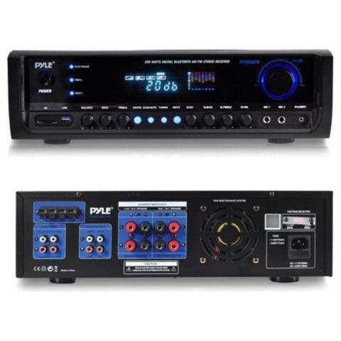 Amplificador Receiver Pyle Con Bluetooth 300 Watts - Imagen 5