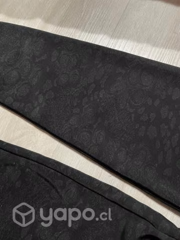 Pantalón buzo negro/verde talla S - Imagen 3