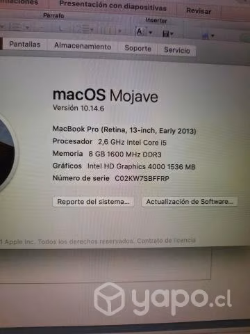 Excelente Macbook pro retina 2013 - Imagen 5
