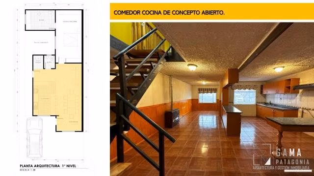Amplia vivienda en 2 niveles