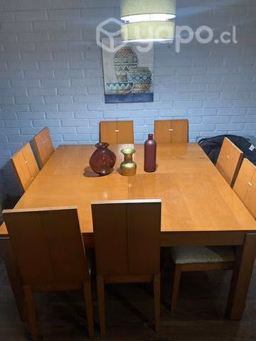 Comedor de madera 8 personas ( Excelente estado )