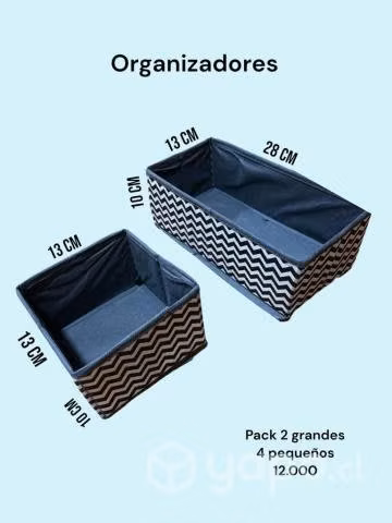 Set de organizadores 6 piezas