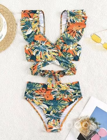 Bikini estampado tropical